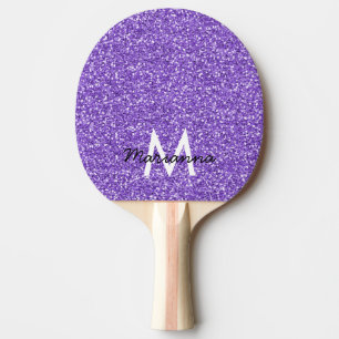 Raquette De Ping Pong Parties scintillant Lavande violette Personnalisé