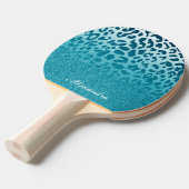 Raquette De Ping Pong Parties scintillant Leopard (Devant Angle)