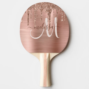 Raquette De Ping Pong Parties scintillant Rose Chic Gold Driving