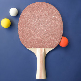 Raquette De Ping Pong Parties scintillant rose rose or-Blush et étincell