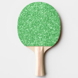 Raquette De Ping Pong Parties scintillant verte simple Texture Imprimer