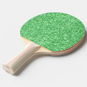 Raquette De Ping Pong Parties scintillant verte simple Texture Imprimer  (Devant Angle)