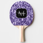 Raquette De Ping Pong Parties scintillant violet ultra violet scintille  (Devant)