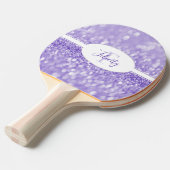 Raquette De Ping Pong Parties scintillant violette Personnaliser Ping Po (Devant Angle)