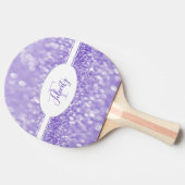 Raquette De Ping Pong Parties scintillant violette Personnaliser Ping Po (Côté)