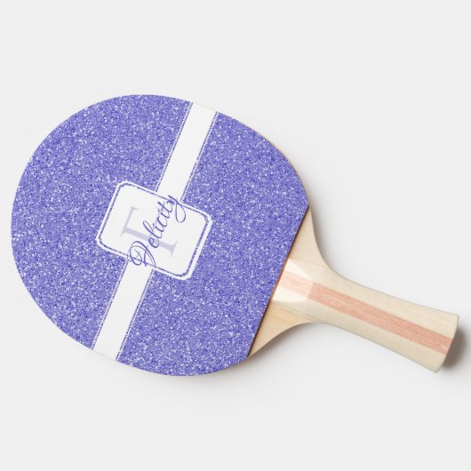 Raquette De Ping Pong Parties scintillant violette Ping Pong Personnalis (Côté)