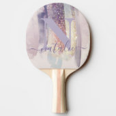 Raquette De Ping Pong parties scintillant violette rose brillant personn (Dos)