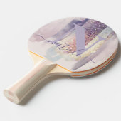 Raquette De Ping Pong parties scintillant violette rose brillant personn (Devant Angle)
