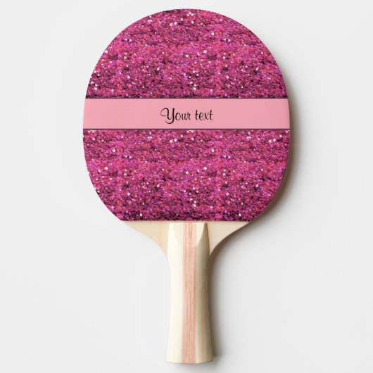 Raquette De Ping Pong Parties scintillantes roses scintillantes (Devant)
