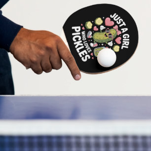 Raquette De Ping Pong Passion Cornichon Juste Une Fille Qui Aime Les Cor