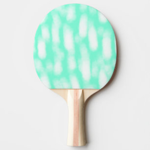 Raquette De Ping Pong Pastel vert blanc rayures aquarelle abstrait pat