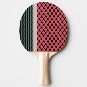 Raquette De Ping Pong Pastèque palestinienne Hatta Keffiyeh Kufiya Folk