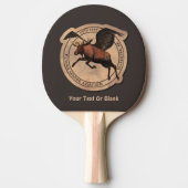 Raquette De Ping Pong Patch Flying Moose Aviation (Devant)