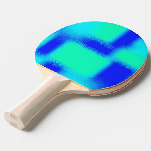 Raquette De Ping Pong Patchwork bleu et vert (Dos Angle)