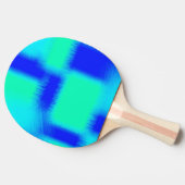 Raquette De Ping Pong Patchwork bleu et vert (Côté)