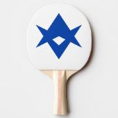 Raquette De Ping Pong Patriotic, ping pong paddle with Flag of Toyota (Dos)
