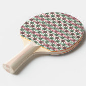 Raquette De Ping Pong Patters de Red and Green (Devant Angle)