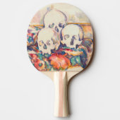 Raquette De Ping Pong Paul Cezanne - Aquarelle à trois crânes (Dos)