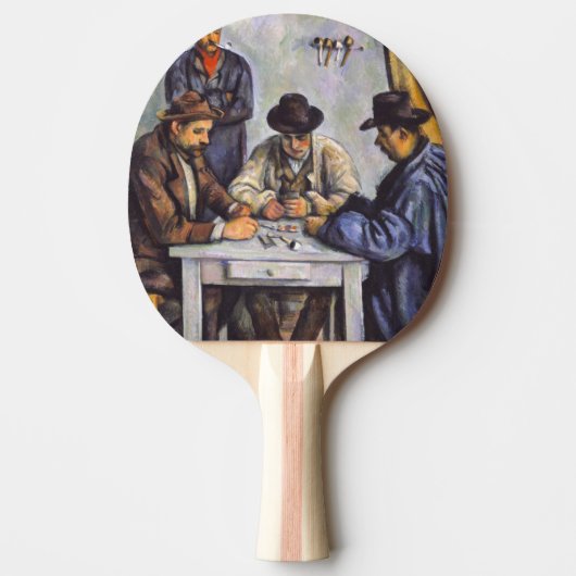 Raquette De Ping Pong Paul Cezanne - Les Joueurs De Cartes (Devant)