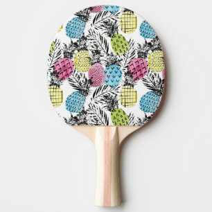Raquette De Ping Pong Paumes de grunge d'ananas