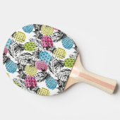 Raquette De Ping Pong Paumes de grunge d'ananas (Côté)