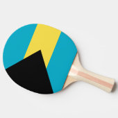 Raquette De Ping Pong pavillon des Bahamas (Côté)