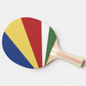 Raquette De Ping Pong pavillon des Seychelles (Côté)