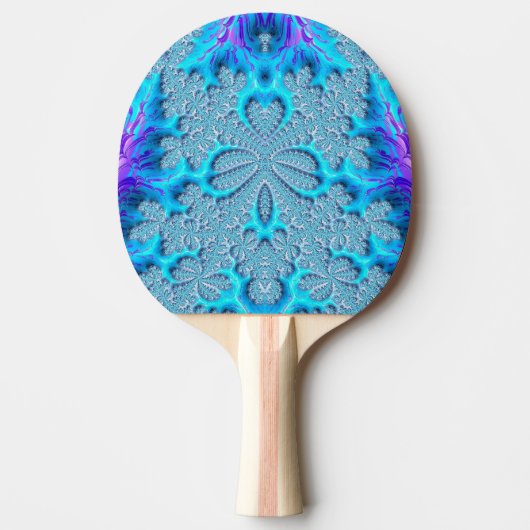Raquette De Ping Pong PAYS DES FÉES ~ Fractale Originale ~ (Devant)