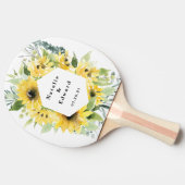 Raquette De Ping Pong Pays rustique de tournesol de l'eucalyptus à l'aqu (Côté)