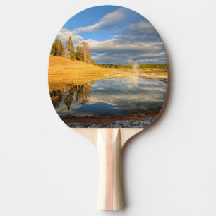 Raquette De Ping Pong Paysage de Yellowstone