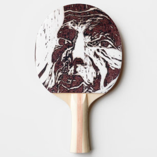 Raquette De Ping Pong "Paysage lunaire" Ping Pong Paddle