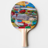 Raquette De Ping Pong Paysage tibétain avec drapeaux de prière - Himalay (Dos)