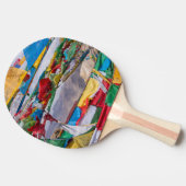 Raquette De Ping Pong Paysage tibétain avec drapeaux de prière - Himalay (Côté)