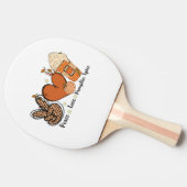 Raquette De Ping Pong Peace Love Citrouille Spice Fall (Côté)
