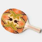Raquette De Ping Pong Peach Fuzz Boho Shabby Chic géométrique Art Abstra (Côté)