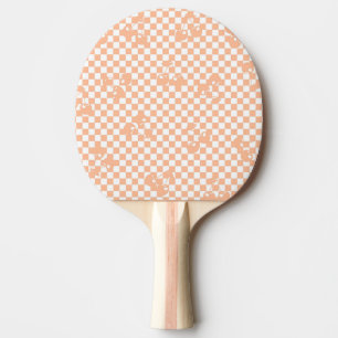 Raquette De Ping Pong Peach Fuzz Cherry En vichy Motif