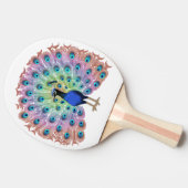 Raquette De Ping Pong Peacock coloré (Côté)