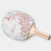 Raquette De Ping Pong Peacock rose Personnalisé (Côté)