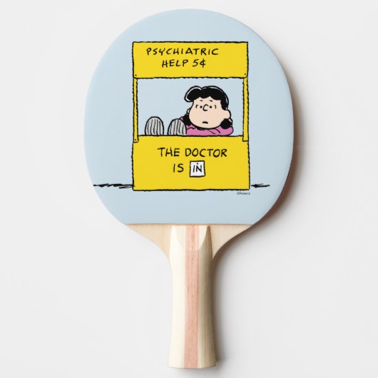 Raquette De Ping Pong Peanuts | Lucy & the Doctor Is In (Devant)