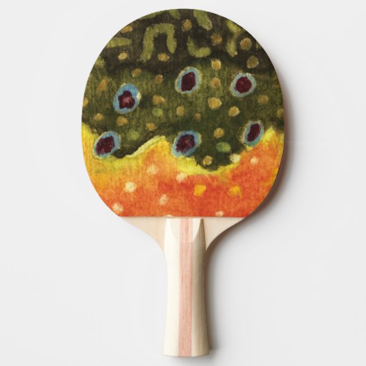 Raquette De Ping Pong Pêche à la truite (Devant)