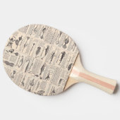 Raquette De Ping Pong Pêche vintage leures : pêcheur d'antiquité des ann (Côté)