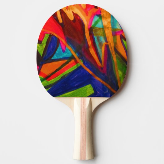Raquette De Ping Pong Peintre (Devant)
