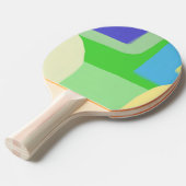 Raquette De Ping Pong peinture abstraite (Devant Angle)