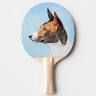 Raquette De Ping Pong Peinture Basenji - Belle Art Original