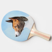 Raquette De Ping Pong Peinture Basenji - Belle Art Original (Côté)