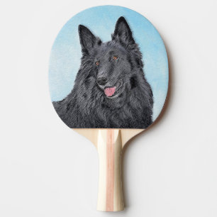 Raquette De Ping Pong Peinture belge Sheepdog - Cute Original Chien Art