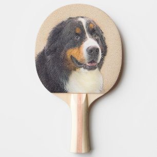 Raquette De Ping Pong Peinture bernoise de chien de montagne - Art origi