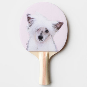 Raquette De Ping Pong Peinture chinoise en poudre - Art Chien