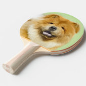 Raquette De Ping Pong Peinture Chow Chow - Joli art original chien (Devant Angle)