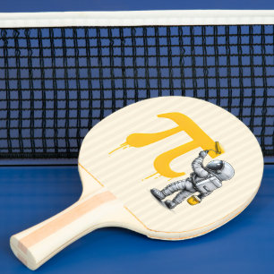 Raquette De Ping Pong Peinture d'astronaute cool Symbole Pi Jour de Pi